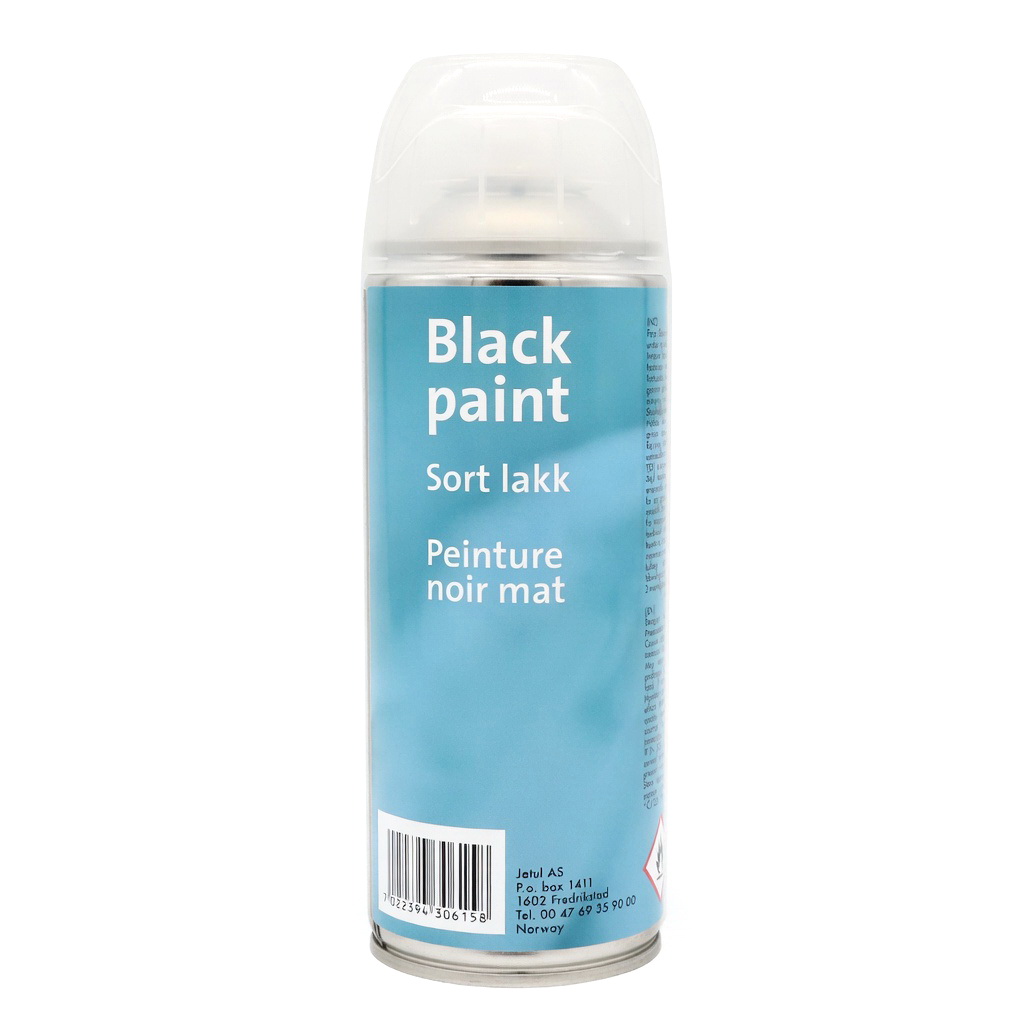 Schwarz, Lack, Spray, Matte, Kunststoffbehälter