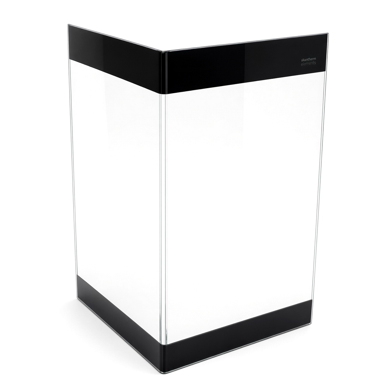 Aquarium, Glas, Transparent, Schwarzer Rahmen
