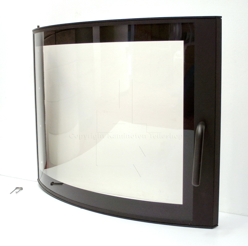 Nordpeis Finse Panorama-Kamintür komplett mit Glas