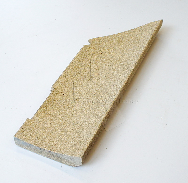 Contura 510 Style, 520 Style, 520T Style, 520S Style und 590T Style rechter hinterer Brennraumstein aus Vermiculit