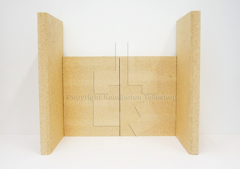 Scan Basic 4 Brennraumauskleidung Seiten und Rückwand für Kaminofen ab Baujahr 2003