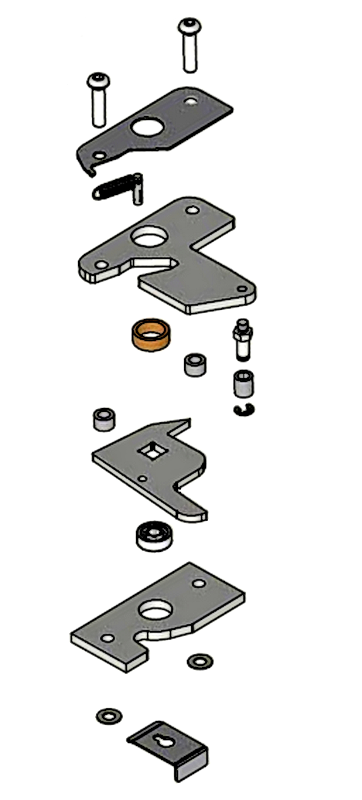 Scan 66 Türverschlussmechanismus in der Tür