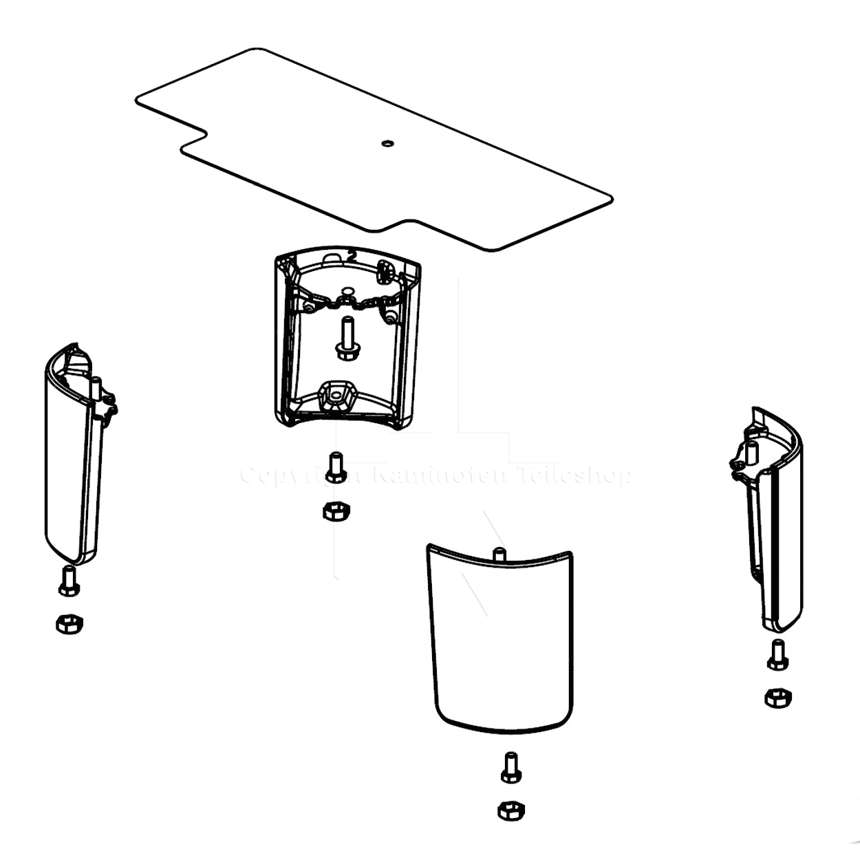 Jotul F 305 SL kurze Füße Set