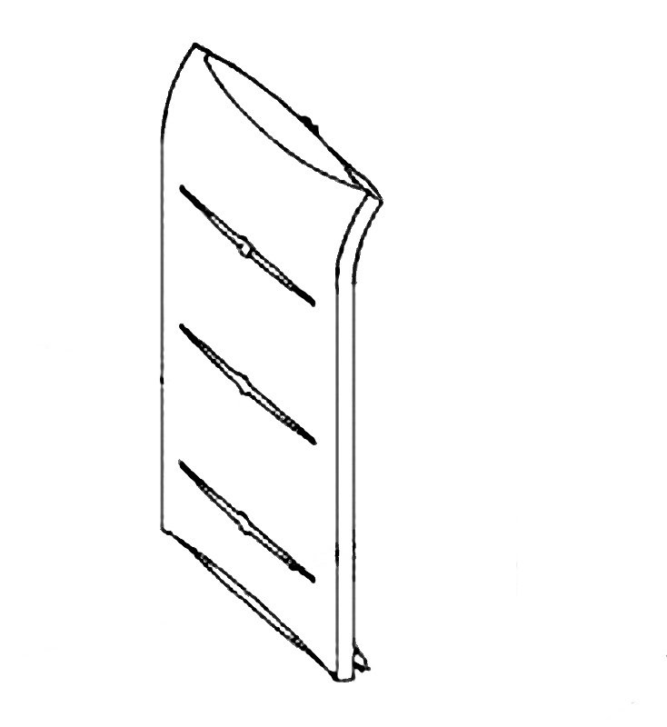 Jotul F 250 obere äußere linke Gussverkleidung
