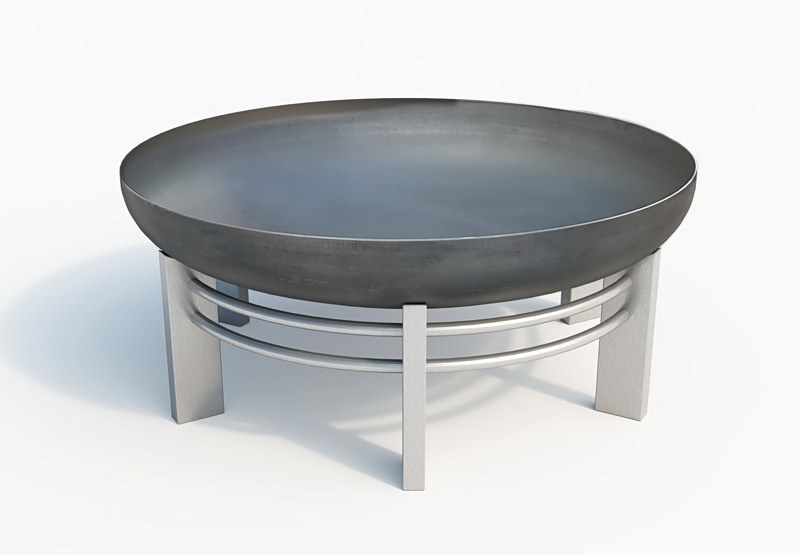 Feuerschale Oya ø 79 x 32 cm aus Edelstahl freigestellt