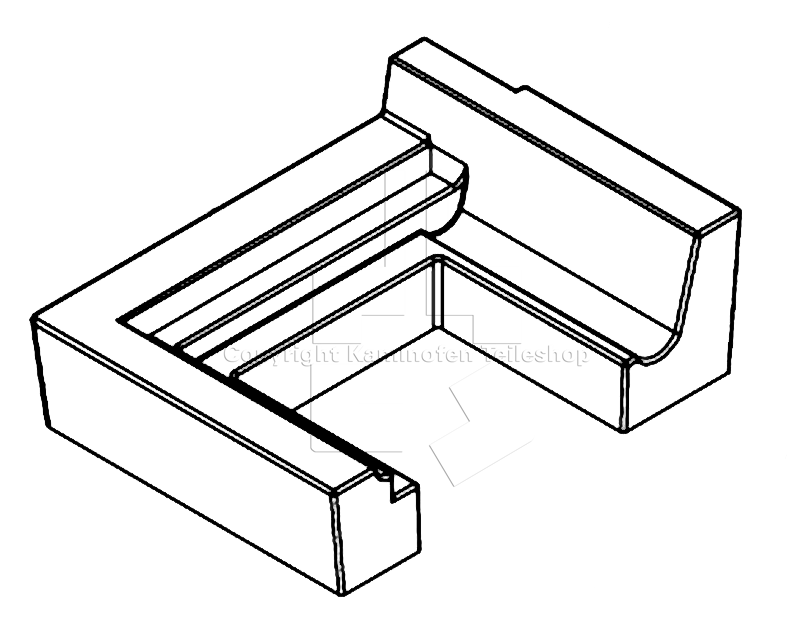 Nordpeis Salzburg C links Bodenstein der Brennraumauskleidung links