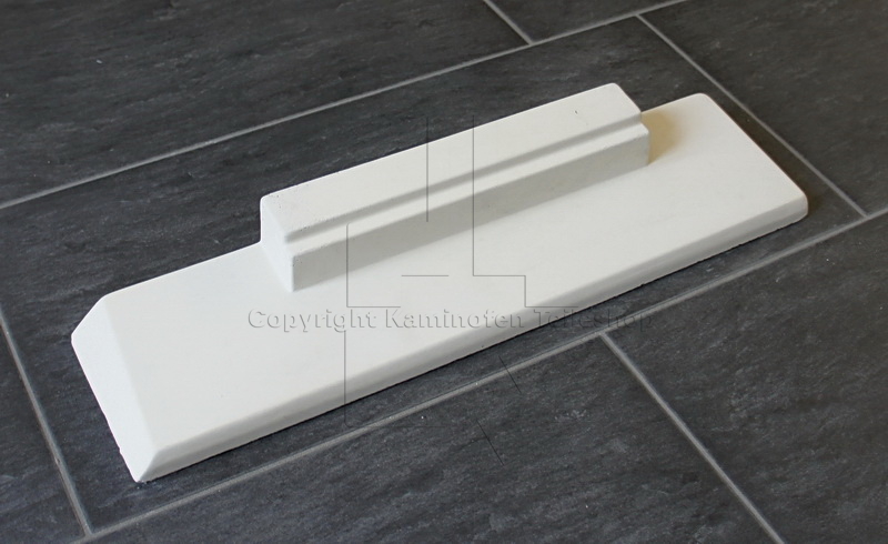 Nordpeis Monaco C links Frontbodenstein der Brennraumauskleidung aus Thermotte