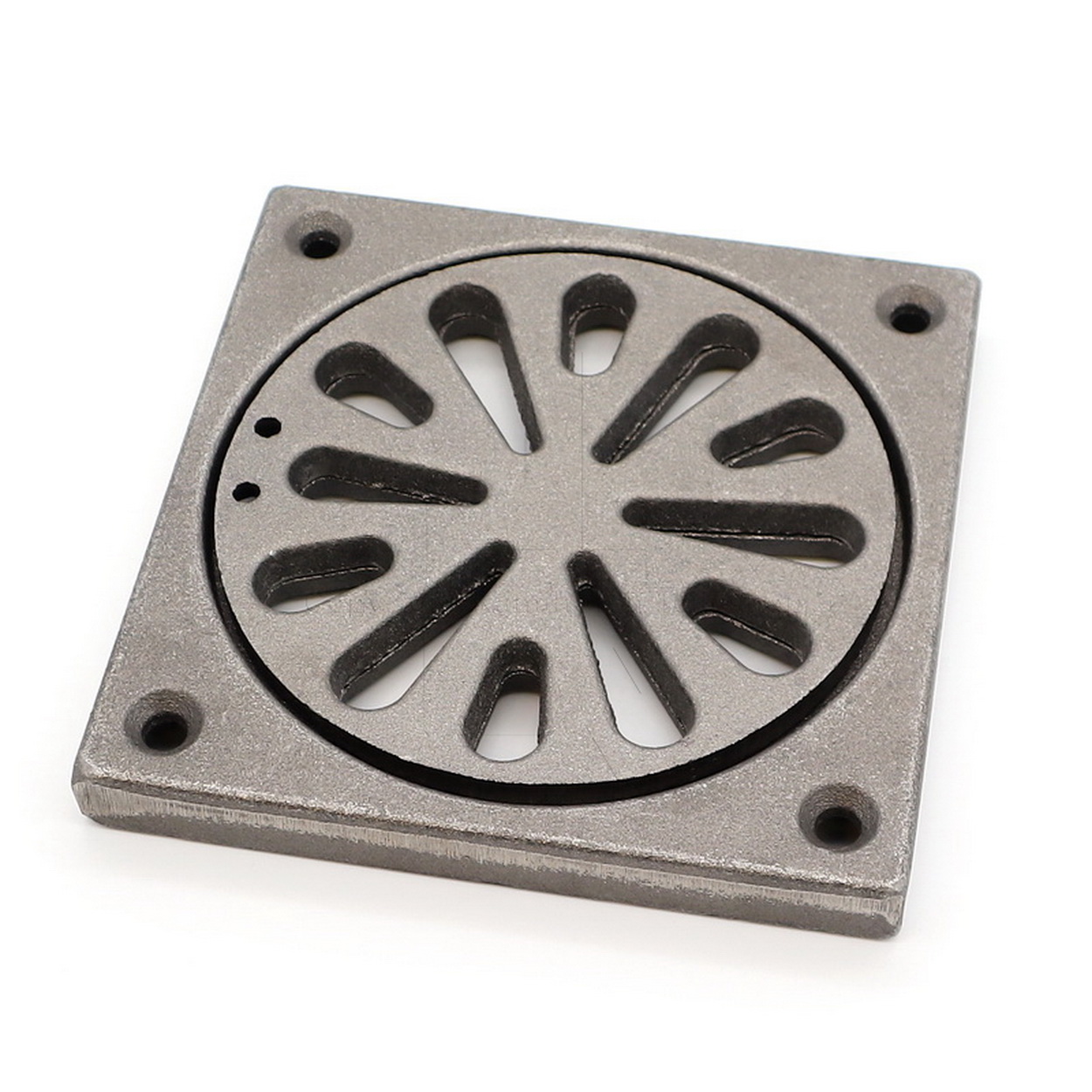 Drainengrill, Luftauslass, Metallgitter, Quadratplatte, Rundes Muster