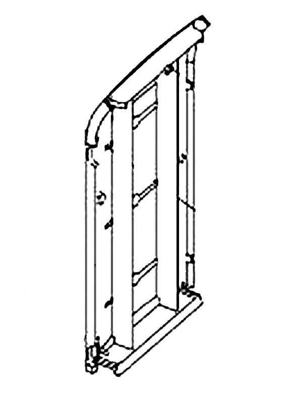 Jotul F 250 obere linke Gussplatte