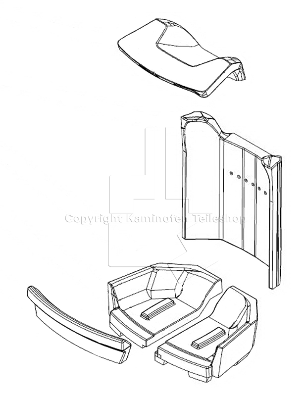 Satz Brennraumauskleidung für Nordpeis Duo
