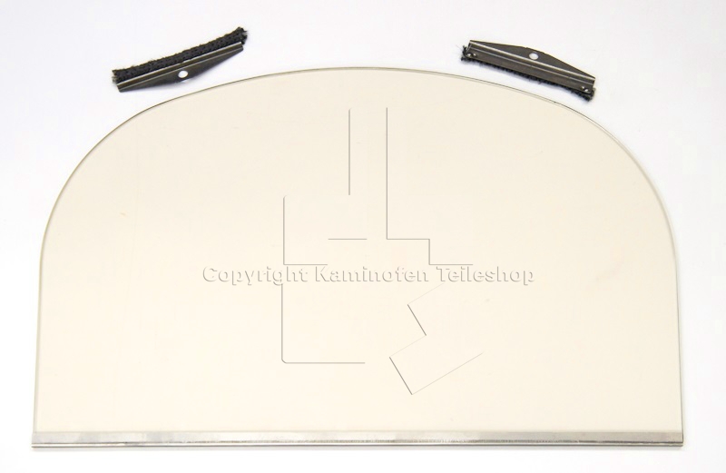 Türglas für Kaminofen Jotul F 400 Singeltür komplett