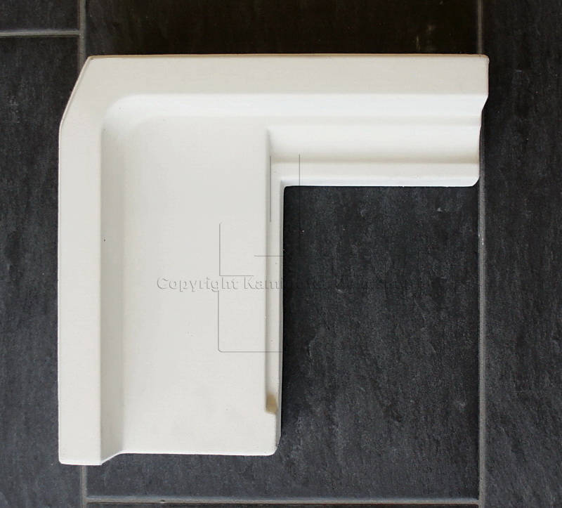 Nordpeis Q-34AL rechts Bodenstein links der Brennraumauskleidung