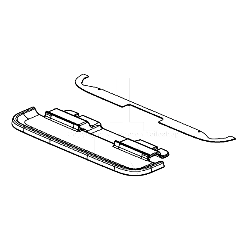 Jotul F 305 LL / SL Aschelippe-Teileübersicht