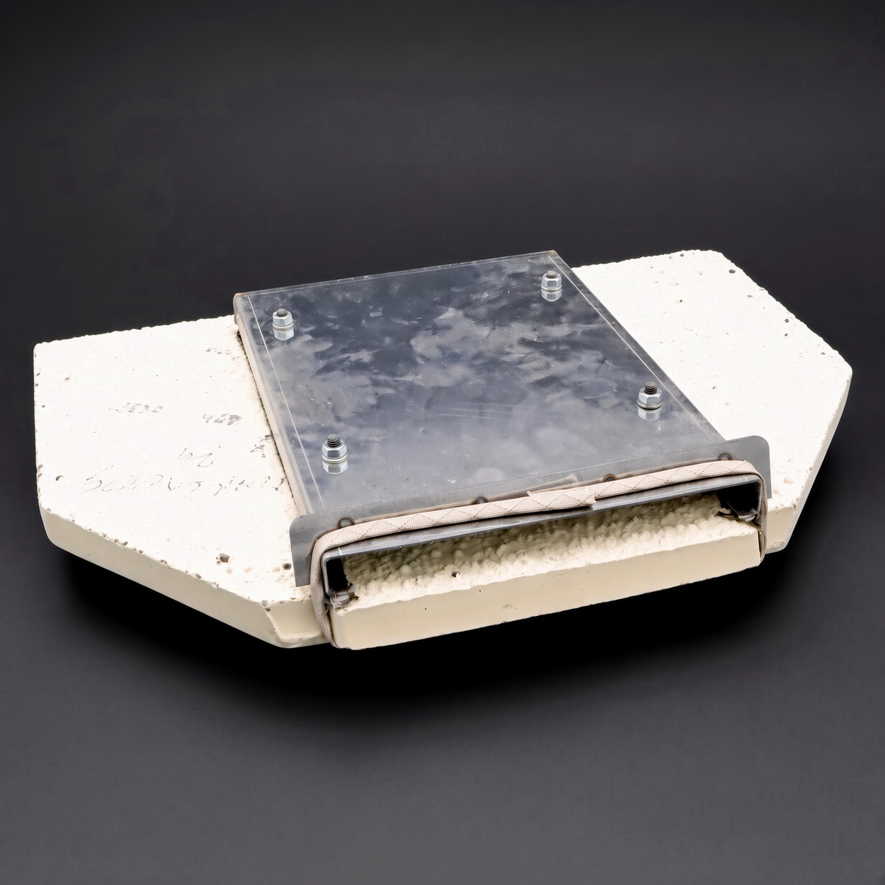 Hochleistungshonigblock, Keramikblock, Metallplatte, Transparente Abdeckung, Sicherheitsbolzen