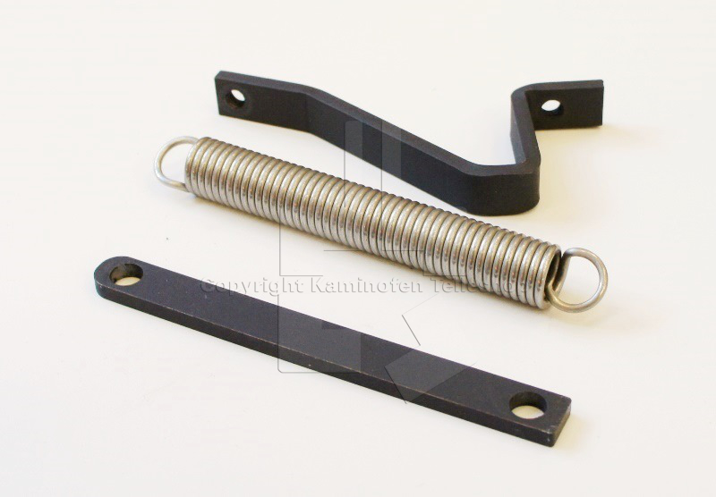 Corona-Feuermöbel Türfeder-Umrüstset, bei defekter Gasdruckfeder an Corona-Kaminofen