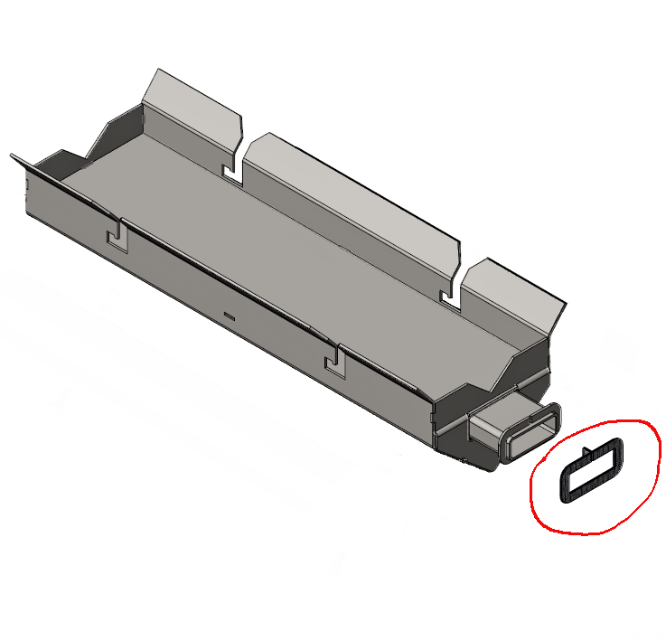 Nordpeis Osaka T Dichtband für Tertiärluftkasten