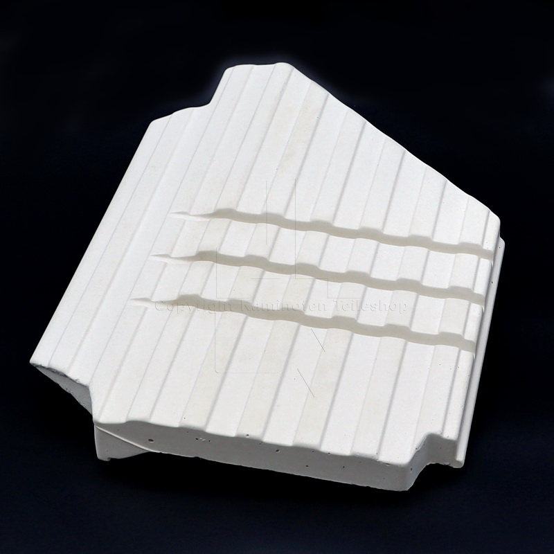 Nordpeis Salzburg M II linker Brennraumstein der Ofenauskleidung aus Thermotte