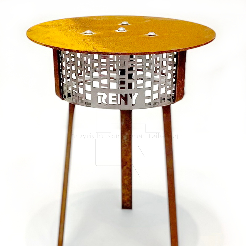 RB73 Quaruba Funkenfänger in Regenhaube montiert