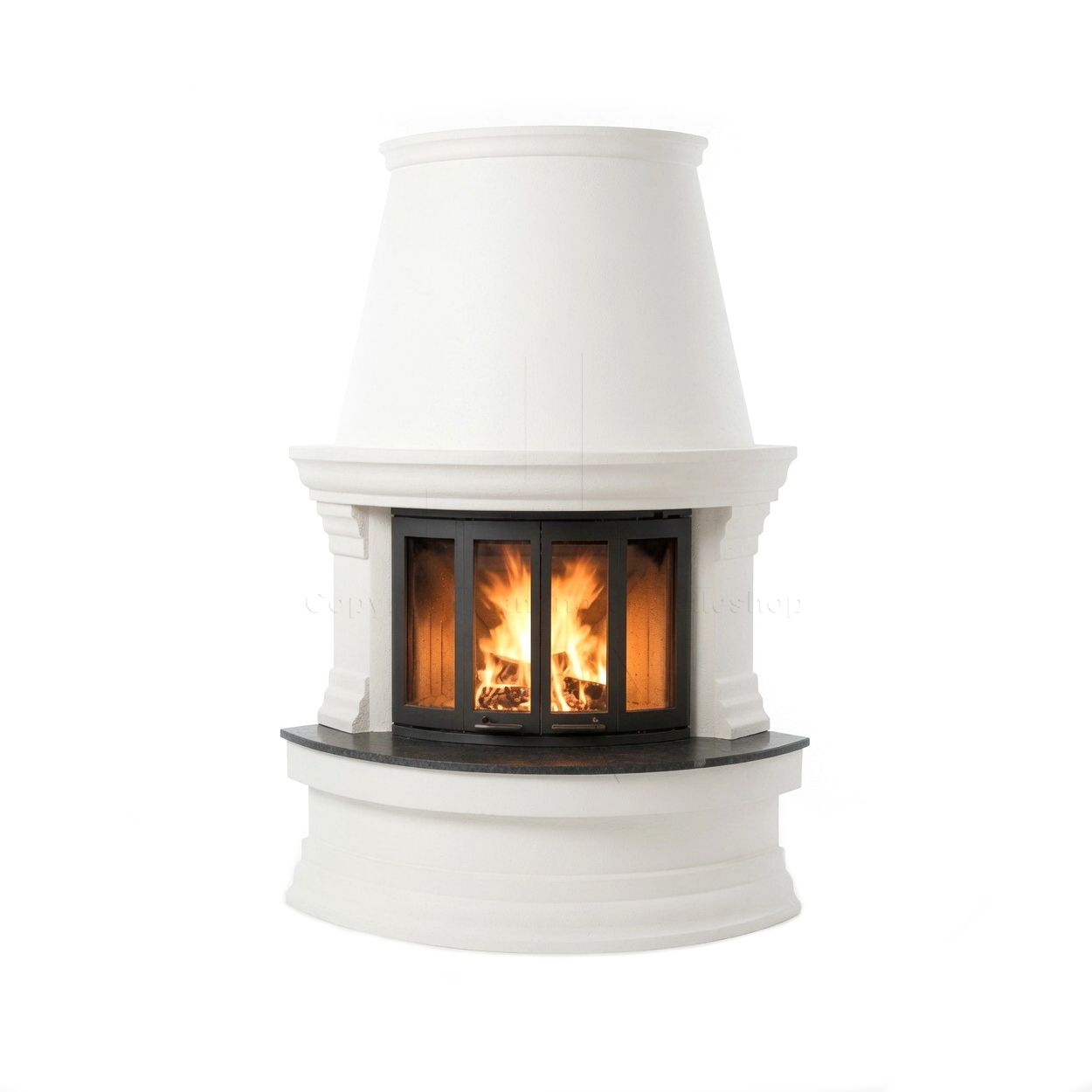 Kamin, Kachelofen, Gusseisen, Feuerstelle, Schmiedeeinlage