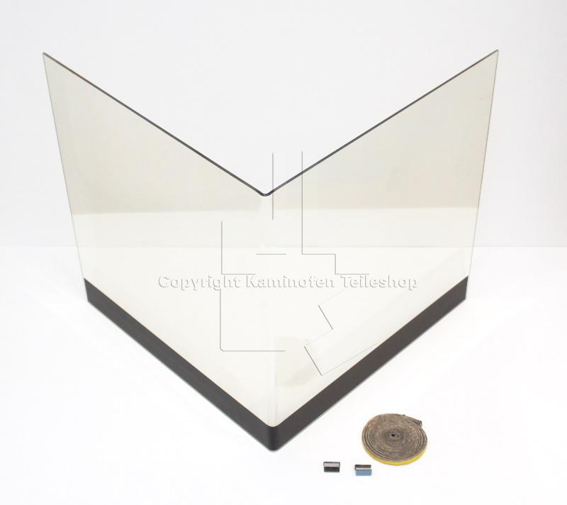 Ofenglas für Nordpeis Chicago, Manhattan und Kamineinsatz N-36V