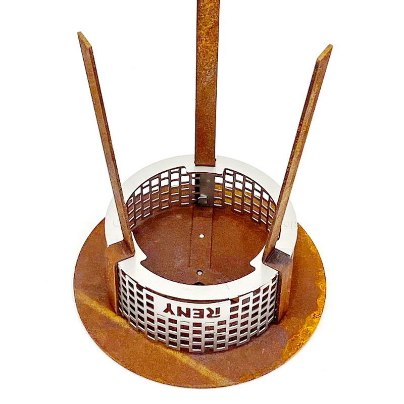 RB73 Quaruba Funkenfänger in Regenhaube montiert von unten