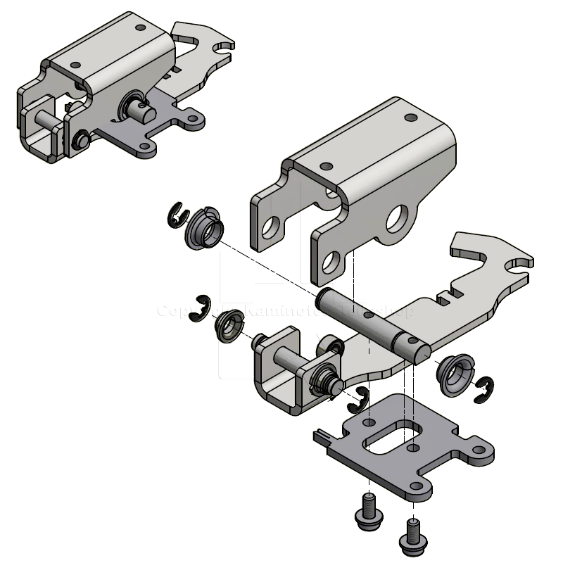 Scan 83 Schließmechanismus Explosionszeichnung