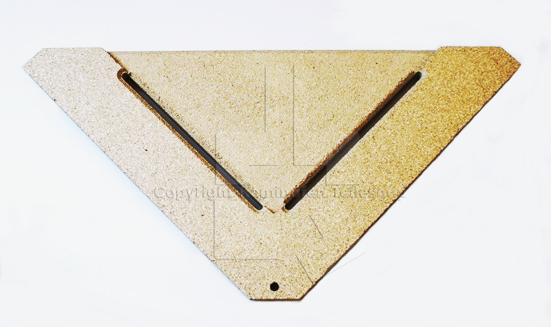 Scan 27 obere Flammprallplatte für Kaminofen von oben