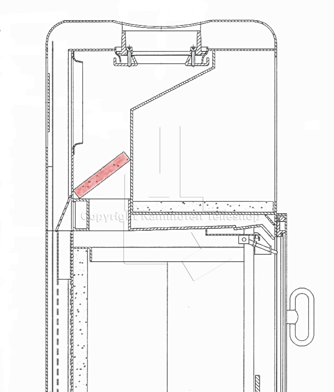 Scan 13 Lager der Rauchumlenkplatte