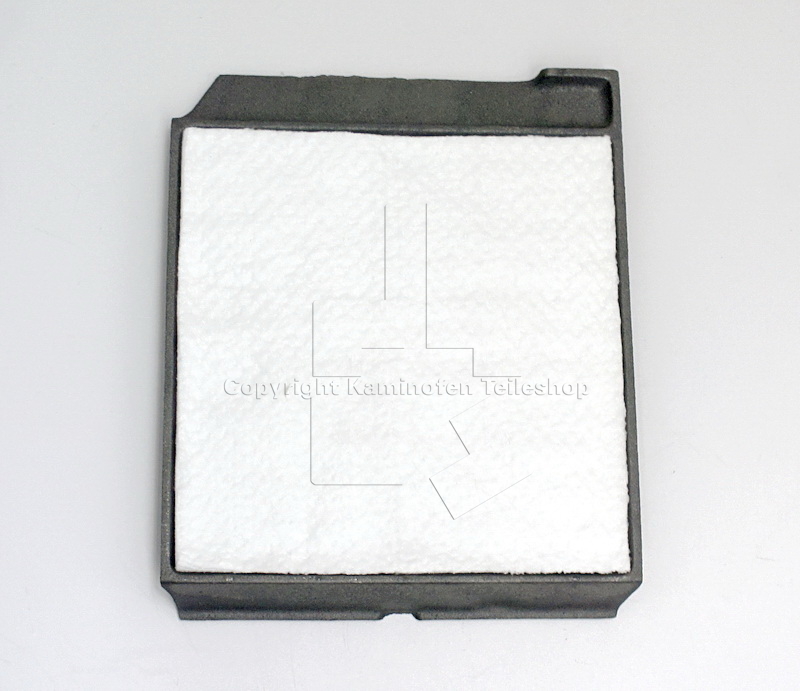 Jotul FS 165 seitliche linke Brennraumplatte aus Guss Rückseite