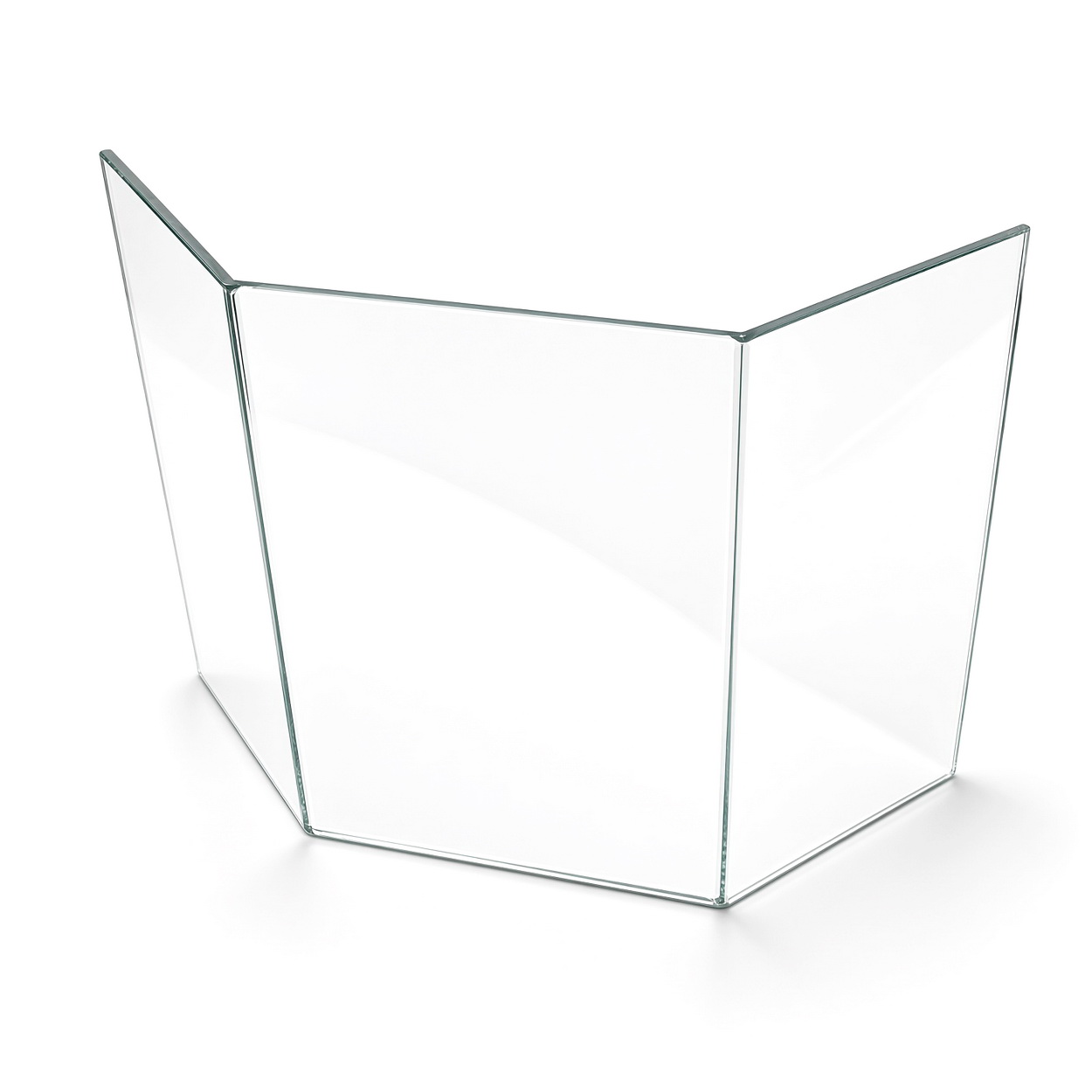 Glas, Duschabtrennung, Panel, Klar, Eckenabdeckung