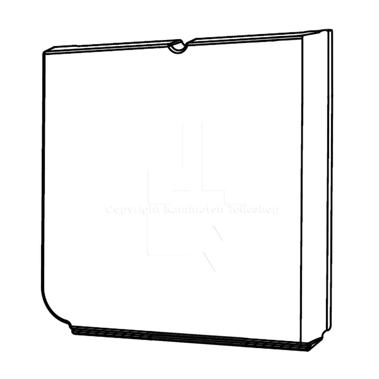 Jotul I 570 rechte Brennraumplatte