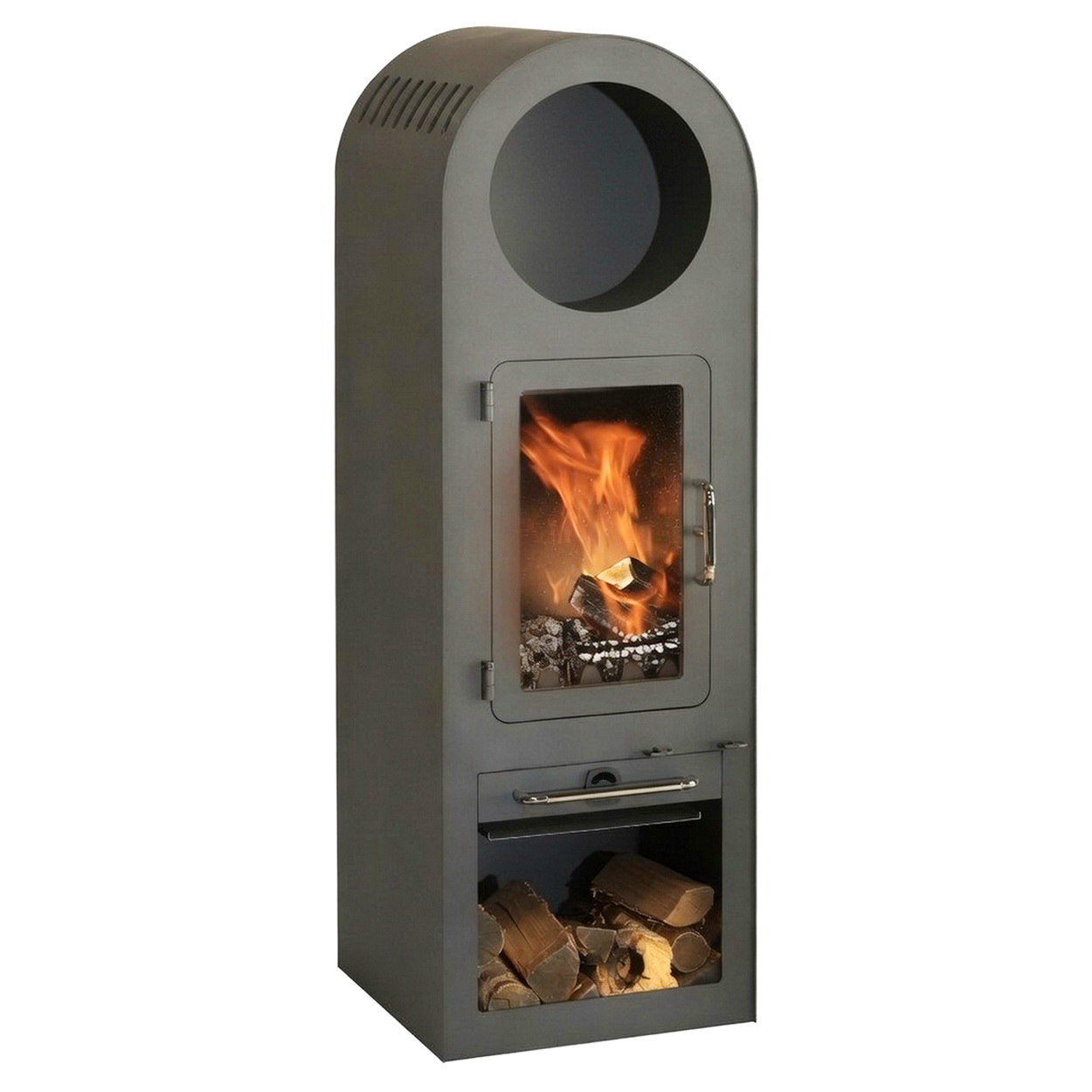 Ofen, Holzkohleofen, Kamin, Heizung, Feuerholzaufbewahrung