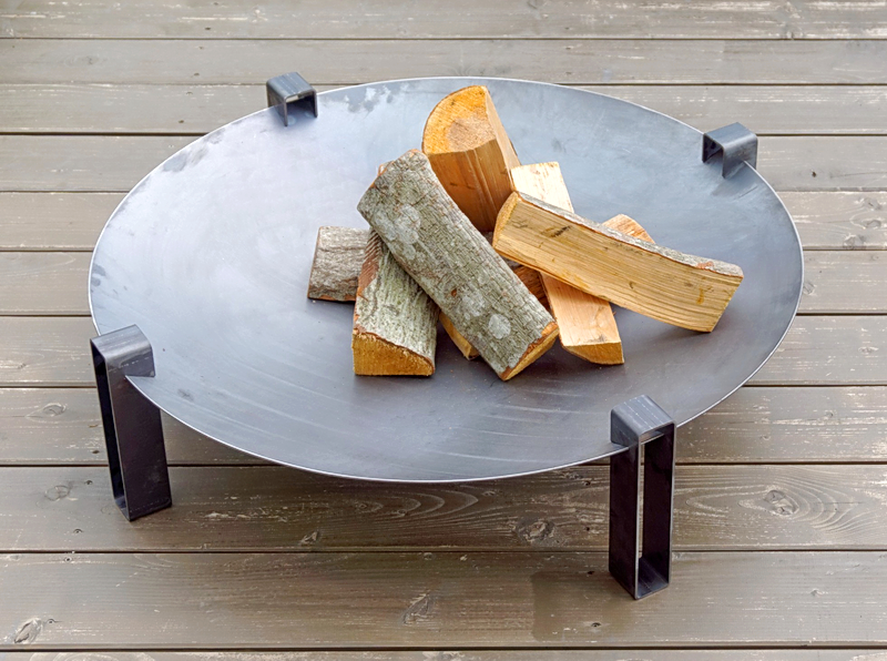 Feuerschale Gibil ø 80 x 22 cm aus Rohstahl