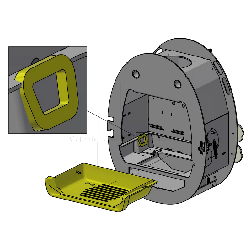 Scan 66 Dichtring für Gussboden - Einbaudetail