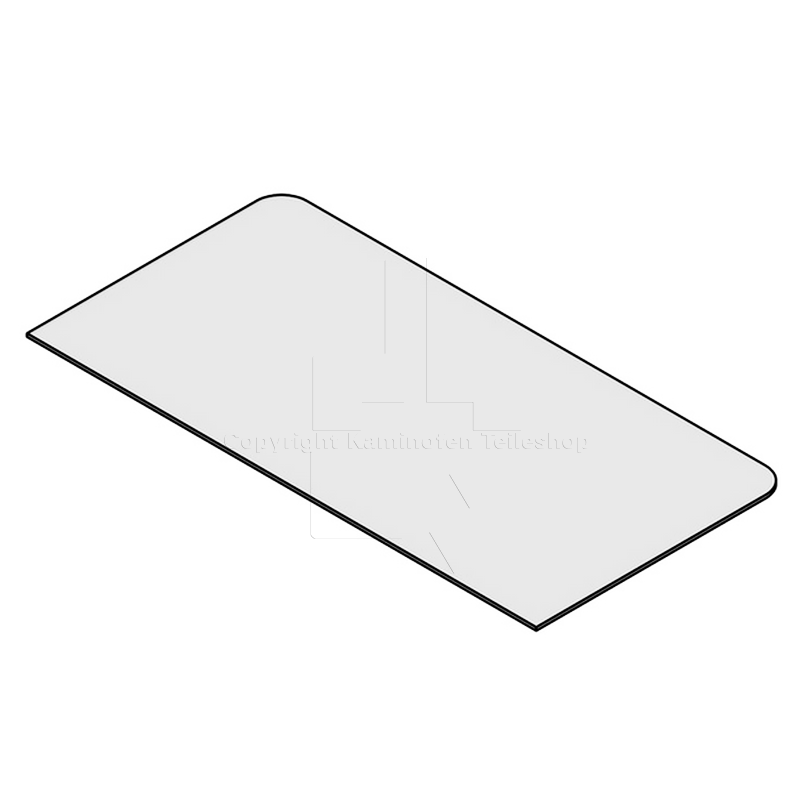 Glasfunkenschutz-Vorlegeplatte 500 x 1000 mm