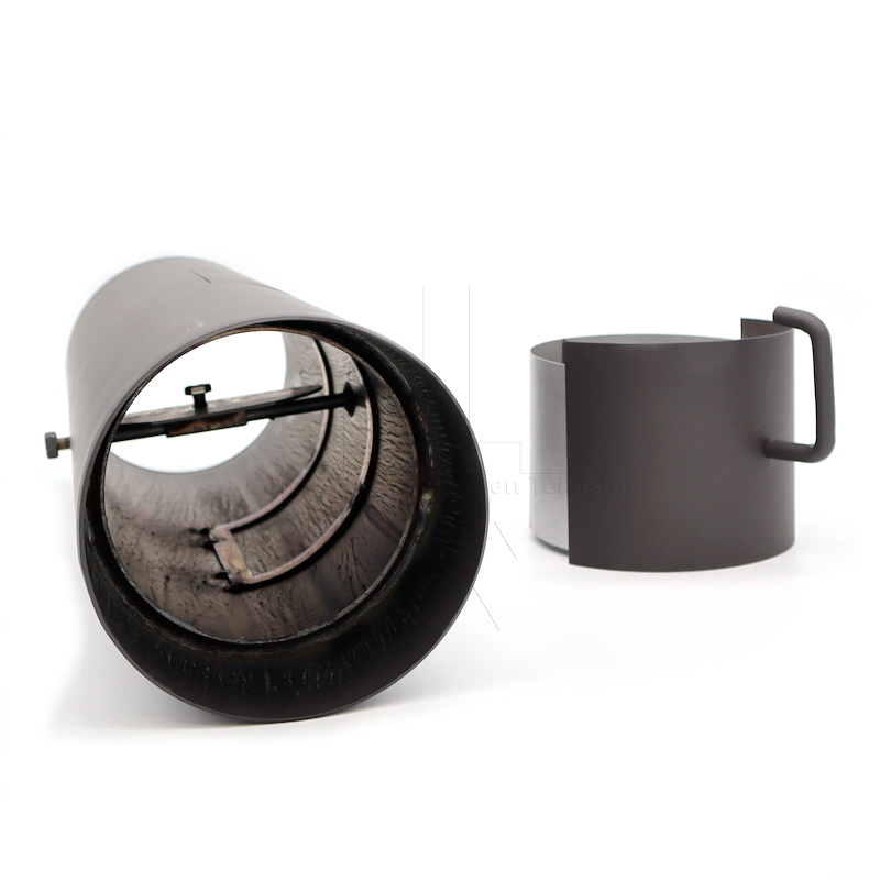 Rauchrohr 500 mm mit Rußauffangtopf und Kondensatring ø 130 mm