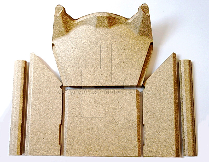 Contura 586 / 586 Style Kaminofen Brennraumauskleidung / Innenverkleidung