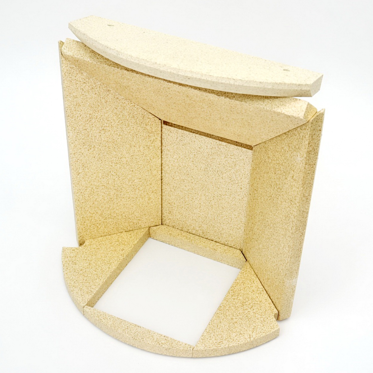 Pappkarton, Kartonmodell, Sandfarbener Karton, Kartonbausatz, Architekturmodell
