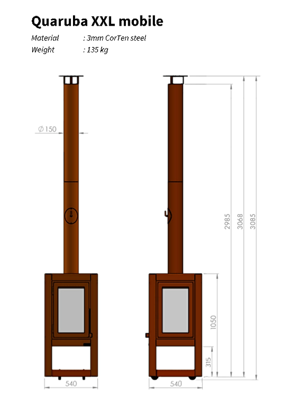 RB73 Quaruba XXL mobile Maße