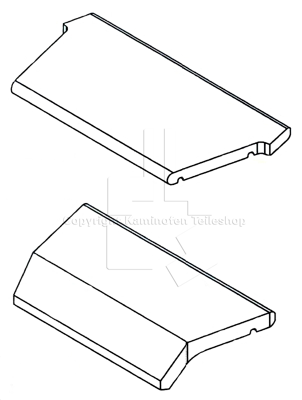 Scan 55 Rauchumlenkplatten / Heizgasumlenkungen