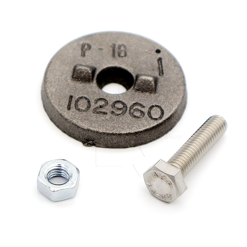 Jotul I 18 Schraube, Mutter und Unterlegscheibe für Rüttelrost
