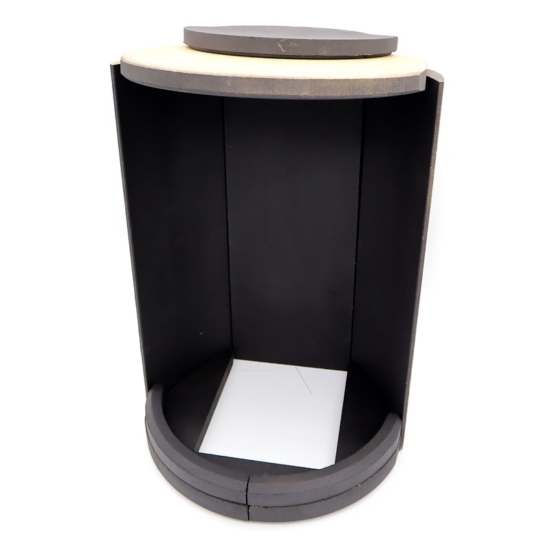 Skantherm elements rund schwarze Brennraumauskleidung