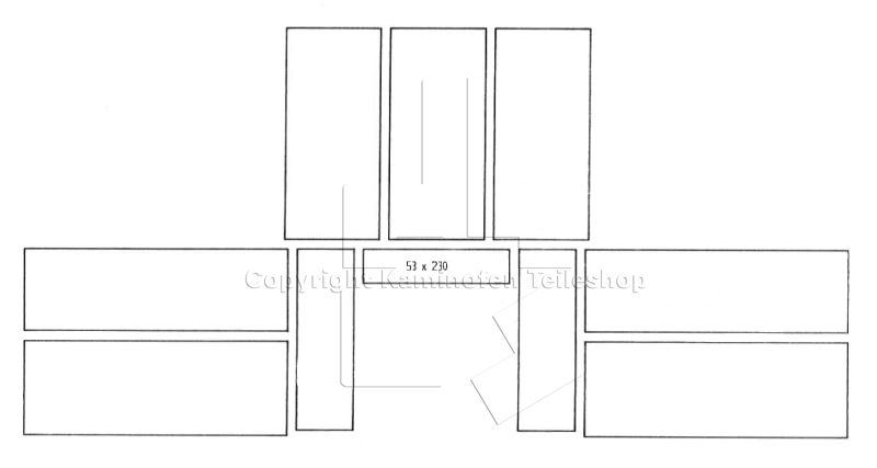 10-teiliger Satz Brennraumauskleidung für Scan 3 bis Baujahr 07.1993