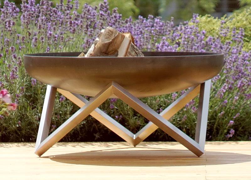 Feuerstelle Logi ø 79 x 39 cm aus Rohstahl