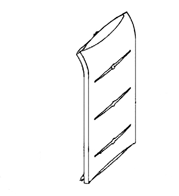 Jotul F 250 obere äußere rechte Gussverkleidung