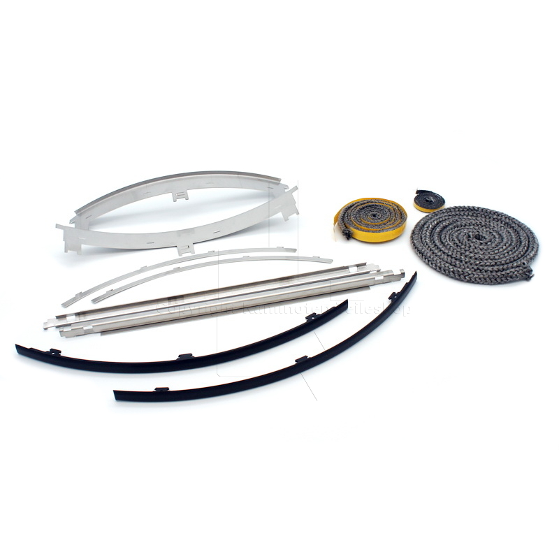 Scan 58 Reparaturset komplett mit schwarzen Aludecorleisten