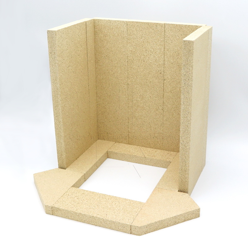 Skantherm Risø Brennraumsteine ohne Rauchumlenkung