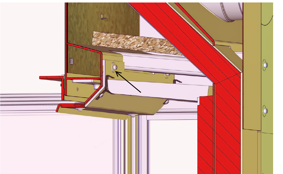 Nordpeis N-20U Schraube für Sekundärluftblech oben M5 x 16