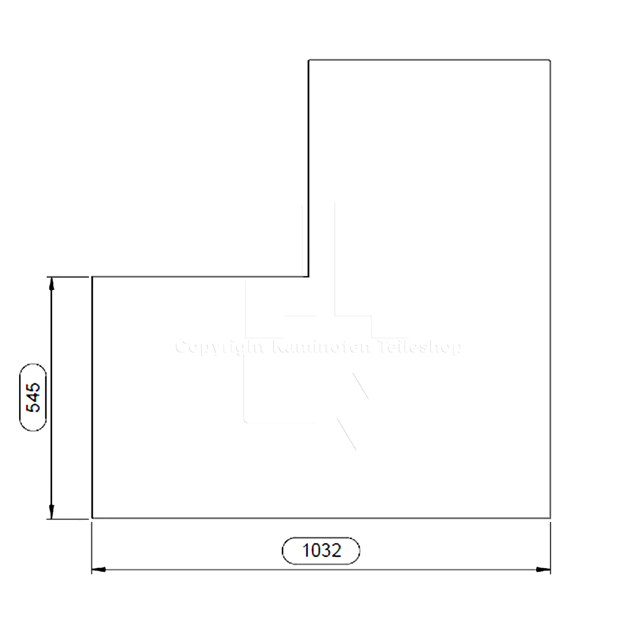 Nordpeis Odense Exclusive Glasvorlegeplatte - Maße