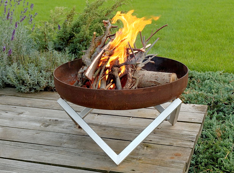 Feuerschale Logi ø 63 x 36 cm aus Rohstahl